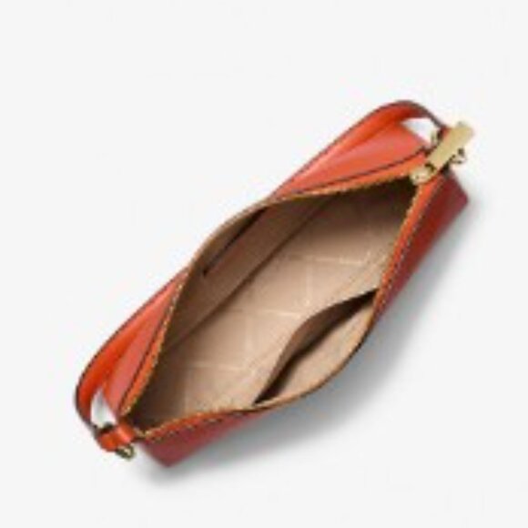 MICHAEL KORS Vincent Medium Saffiano Leather Pochette with Card Case in Red Clay - Picture 5 of 6